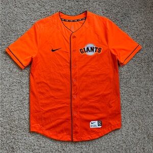 Nike Baseball San Francisco Giants Orange Baseball Jersey Size Medium